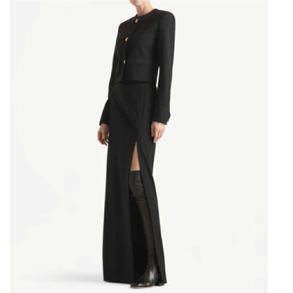 Vintage St. John stretch knit high rise maxi skirt